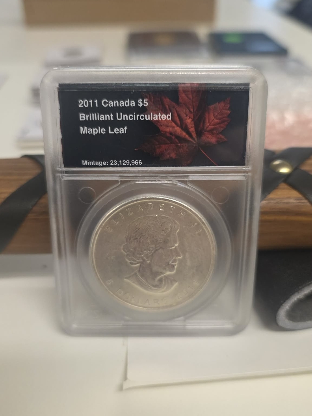 2011 Brilliant Uncirculated Maple Leaf $5 Coin